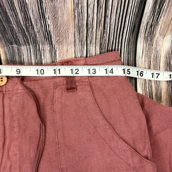 NWT Rose Colored Linen Pants- Size Medium - Picture 9 of 12